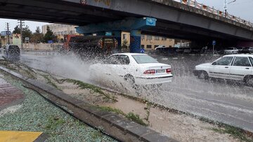 بارش باران پاییزی درسمنان