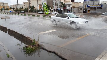 بارش باران پاییزی درسمنان