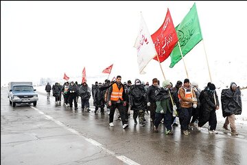 سلامت زائران پیاده رضوی و ارائه خدمات رایگان درمانی