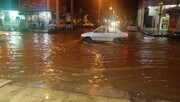 باران بار دیگر مسئولان شهر اهواز را غافلگیر کرد

