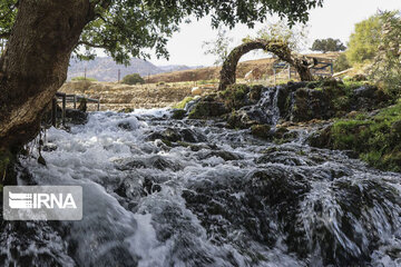 Arpanah Waterfalls in Iran's Lali county Khouzestan province