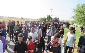 آیین عزاداری کاروان پیاده روی ازگتوند تا قدمگاه شاه خراسان