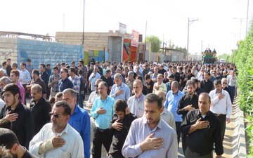 آیین عزاداری کاروان پیاده روی ازگتوند تا قدمگاه شاه خراسان