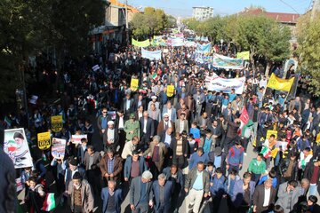 راهپیمایی 13 ابان مردم خلخال