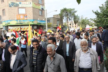 حضور پرشور مردم سمنان در راهپیمایی 13 آبان