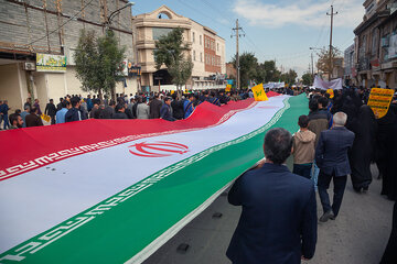 مراسم راهپیمایی ۱۳ آبان در شهر کرمانشاه