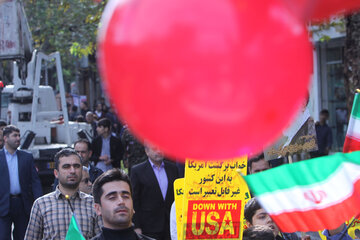 راهپیمایی روز 13 آبان در گرگان