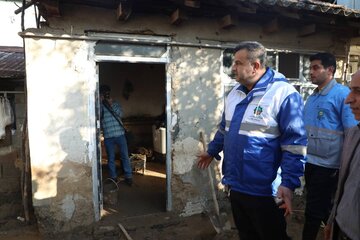 حضور استاندار مازندران از مناطق سیلزده شرق استان در شهرستان گلوگاه