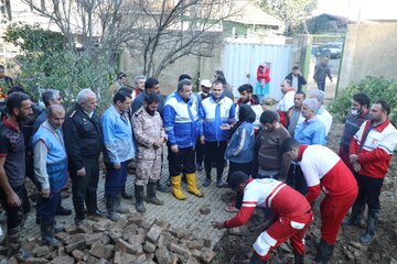 حضور استاندار مازندران از مناطق سیلزده شرق استان در شهرستان گلوگاه
