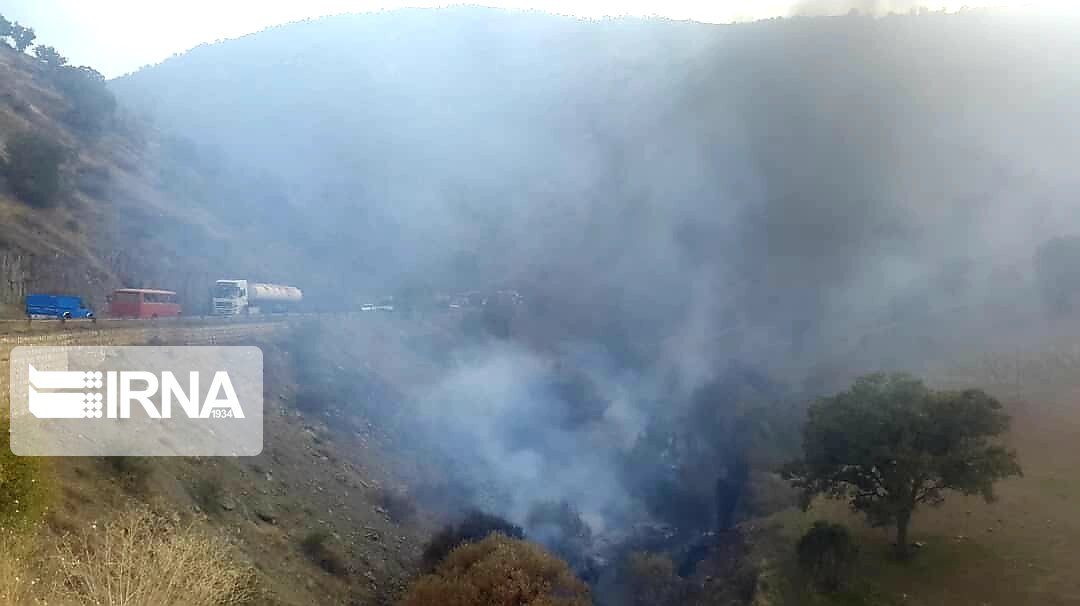 آتش گرفتن تانکر سوخت در جاده مریوان - سنندج یک کشته داشت