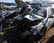 تصادف سه خودرو در همدان یک کشته و هشت زخمی بر جا گذاشت