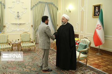 President Rouhani receives nine new Iranian envoys