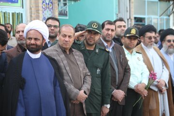 تشیع پیکر مطهر سروان شهید رضا صیادی مدافع نظم و امنیت شهرستان شوش