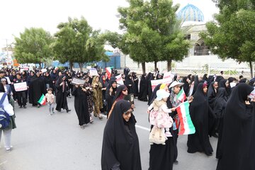 راهپیمایی مردم ولایتمدار هرمزگان علیه اغتشاشات اخیر در کشور