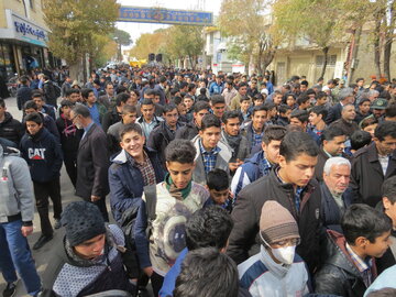 مردم نایین در راهپیمایی علیه اغتشاشگران شرکت کردند