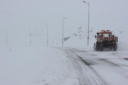 بارش برف، کولاک و مه پدیده غالب در جاده‌های زنجان