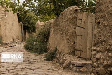 Garden alleys in Fall in Semnan; center Iran