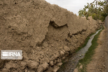 Garden alleys in Fall in Semnan; center Iran