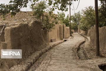 Garden alleys in Fall in Semnan; center Iran