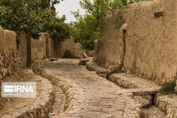 Garden alleys in Fall in Semnan; center Iran