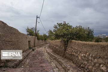 Garden alleys in Fall in Semnan; center Iran