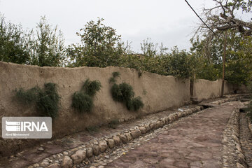 Garden alleys in Fall in Semnan; center Iran