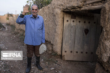 Garden alleys in Fall in Semnan; center Iran