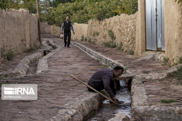 Garden alleys in Fall in Semnan; center Iran