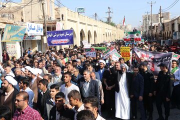 مردم ولایتمدار شوشتر با نظام جمهوری اسلامی تجدید بیعت کردند
