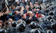 بازداشت دهها تن در تظاهرات ضد دولتی تفلیس 