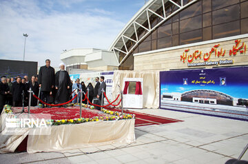 Inauguration ceremony of Mianeh-Bostanabad railroad