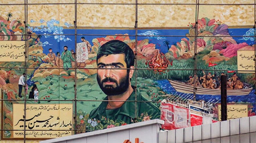 هفت دیوارنگاره از تصویر شهدا در مشهد رونمایی شد