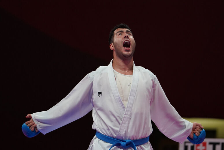 Ganjzadeh snatches Iran's second gold in Karate1 competitions in Madrid