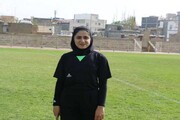 قضاوت بانوی اشنویه‌ای در لیگ برتر فوتبال بانوان کشور