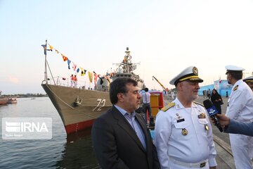 Alborz destroyer, two vessels join Iran Navy fleet