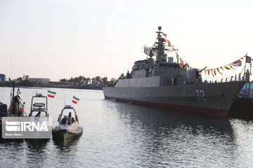 Alborz destroyer, two vessels join Iran Navy fleet