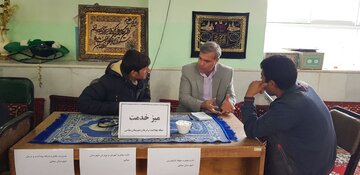 برپایی میزخدمت در روستای فرومد میامی