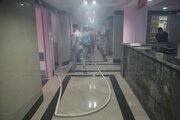 آتش سوزی در بیمارستان قائمشهر تلفات جانی نداشت +فیلم