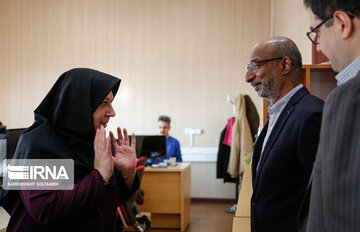 Indian ambassador at IRNA office in Tehran