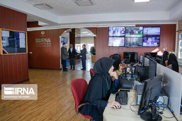 Indian ambassador at IRNA office in Tehran