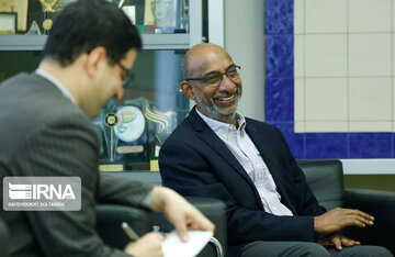 Indian ambassador at IRNA office in Tehran