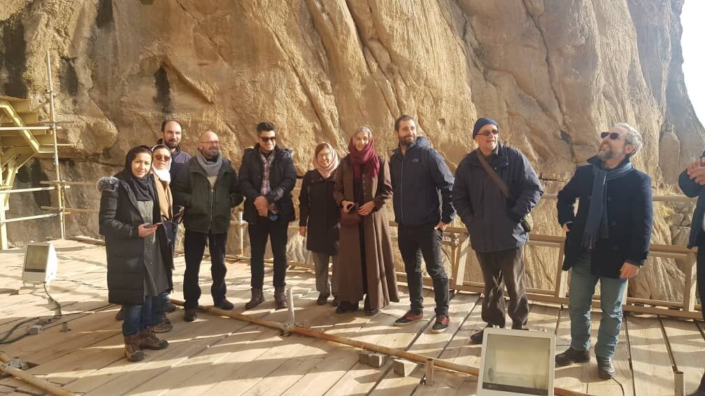 Austrian ambassador tours Bistoon, Taq-e Bostan