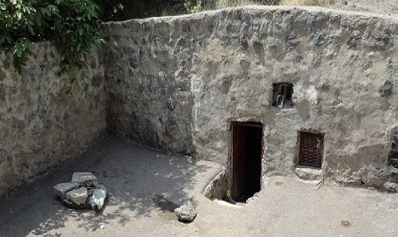 1,000-year Stone Bath with warm water fountain, tourist attraction in Ardebil province