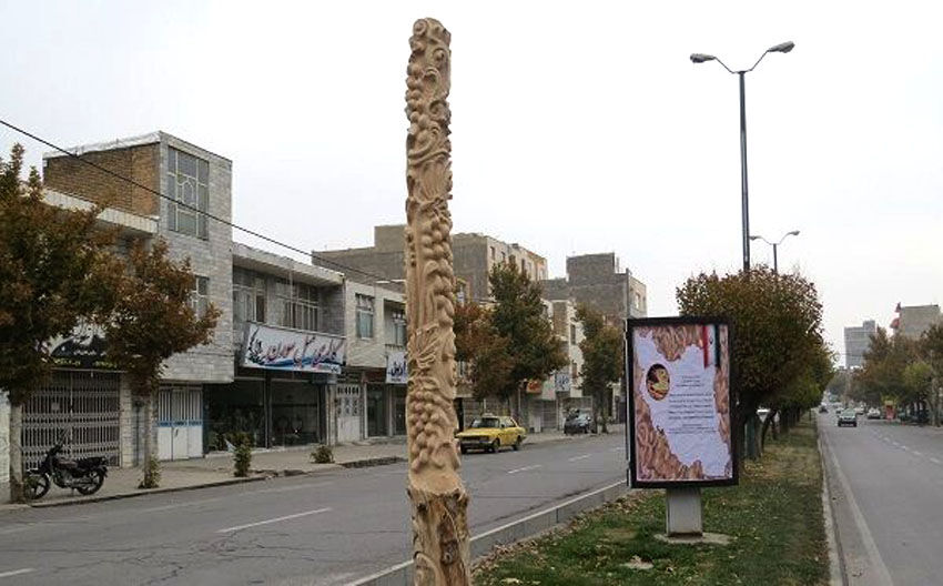 منبت به کالبد درختان خشک ملایر جان می‌دهد