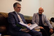 وزیر فرهنگ و ارشاد اسلامی با ۲ هنرمند پیشکسوت استان مرکزی دیدار کرد 
