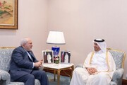 ظریف و نخست وزیر قطر درباره همکاری‌های دوجانبه تبادل نظر کردند