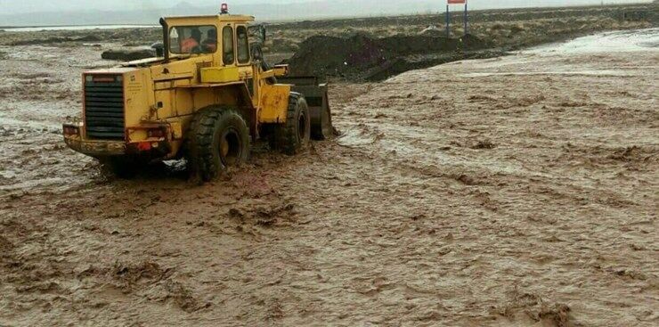 جاده روستای چاووشی دشتی بوشهر بسته شد