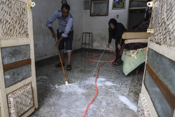 بحران آب‌گرفتگی معابر اهواز/ گزارش دوم