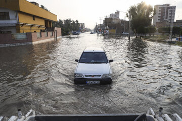 بحران آب‌گرفتگی معابر اهواز/ گزارش دوم