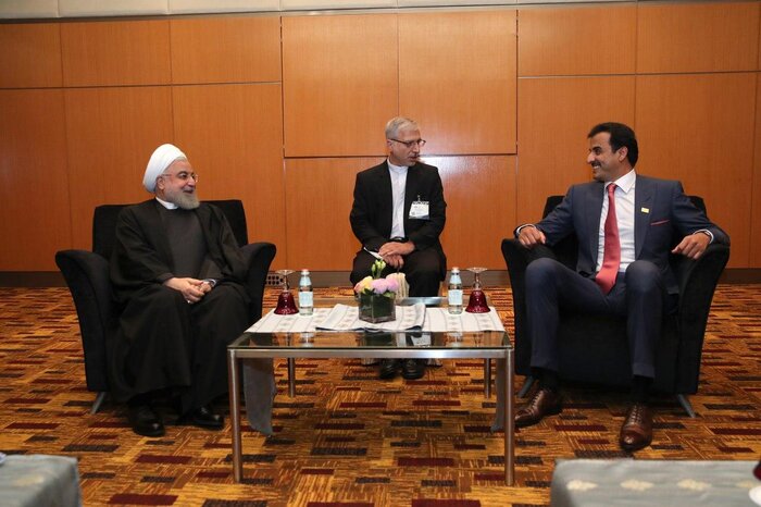 روحانی: هرگونه فشار و تنگنای ایجاد شده برای قطر را محکوم می‌کنیم